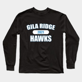 Gila Ridge Hawks 2021 White Blue Long Sleeve T-Shirt